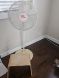 Floor Fan and Step Stool
