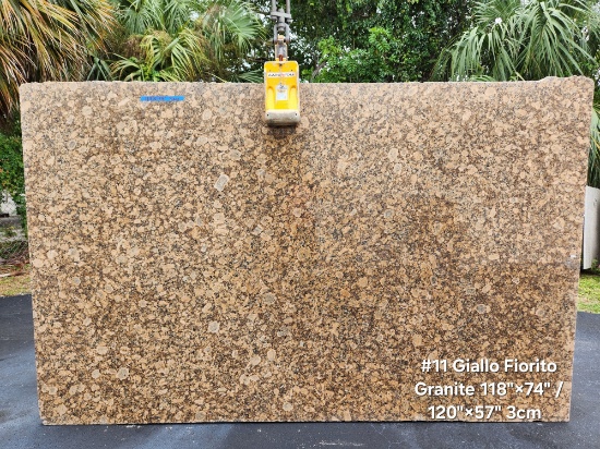 Giallo Fiorito Granite 120" x 57"  3CM