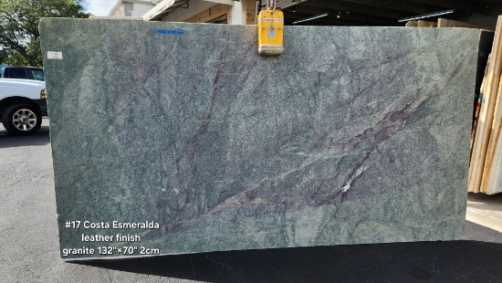 Costa Esmeralda Leather Finish Granite 132" x 70" 2CM
