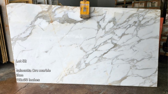 Calacatta Oro Marble  118" x 63" 2CM
