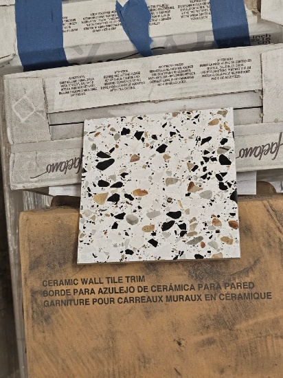 Lot Sold by the Square Foot - 400 Sq Ft of Terrazo Floor Tile