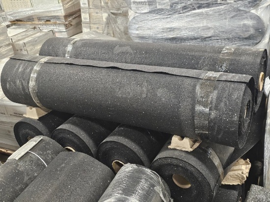 (12) Rolls of Soundproofing Totaling (3,600) Square Yards