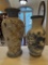 Blue & White Porcelain Vases w. Intricate Designs