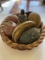 Rustic Faux Fruit Bowl with Hand-Painted Details