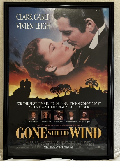 Framed Gone With the Wind Movie Poster
