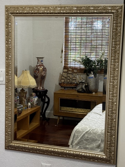 Ornate Gold Framed Wall Mirror