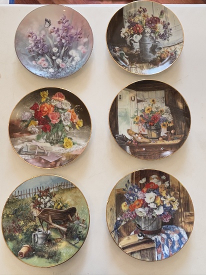 W.S. George Collector Plates - Floral Series