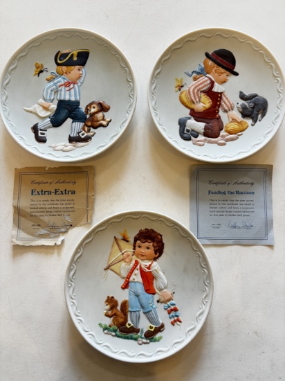 Debbie Bell Jarratt Collector Plates w/ COAs