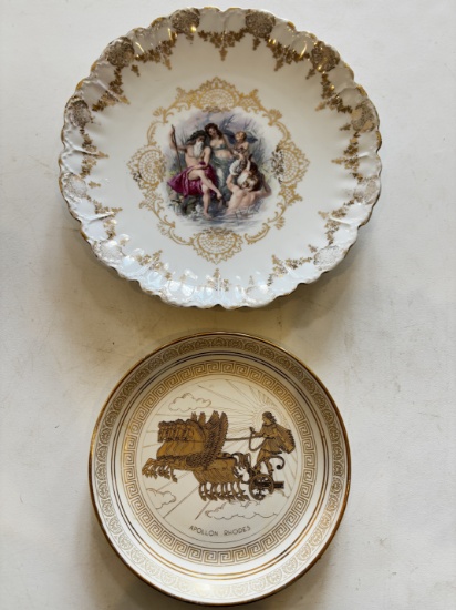 Greek Apollon & German Gold Trim - Decor Plates