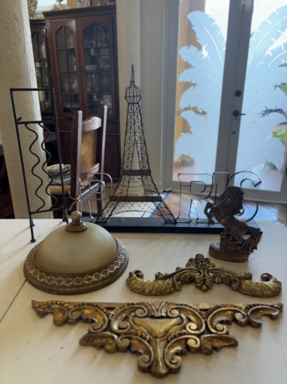 Paris Eiffel Tower and Gold Accents DÃ©cor Lot