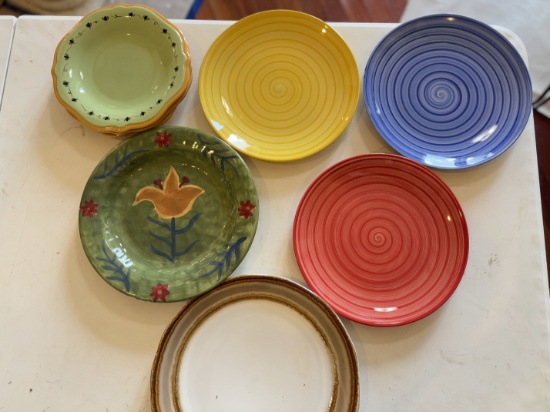 Colorful Handcrafted Plates