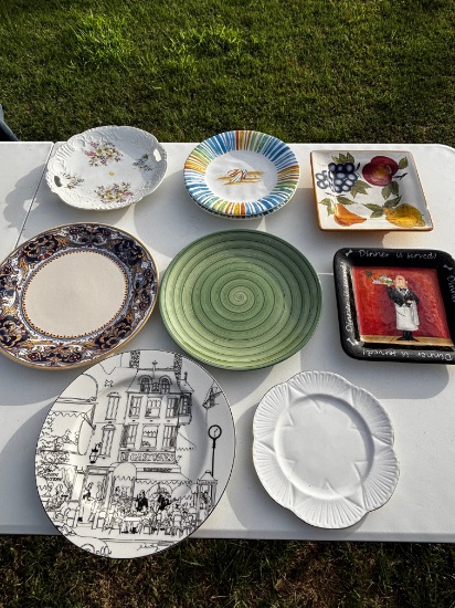 Assorted Decorative Serving Plates