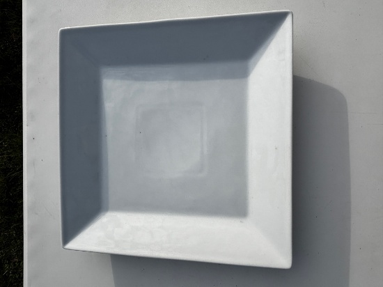 Large White Ceramic Serving Platter by Cellar