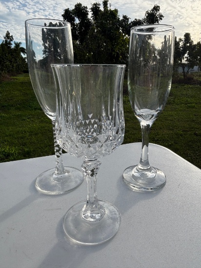 Vintage Cut Glass Stemware