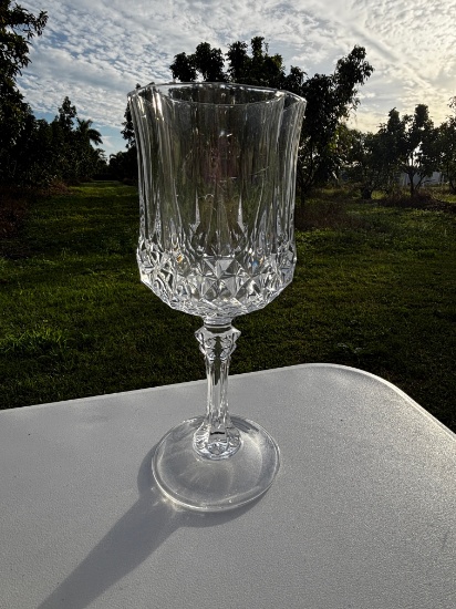 Vintage Cut Glass Wine Glasses