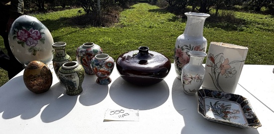 Assorted Decorative Vases and Bowls