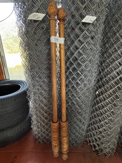 Ornate Wooden Curtain Rods