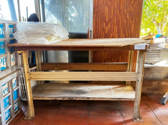 Sturdy Utility Workbench with Steel Frame