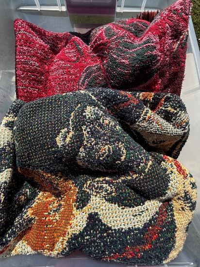 Vintage Tapestry Throws - Assorted Colors