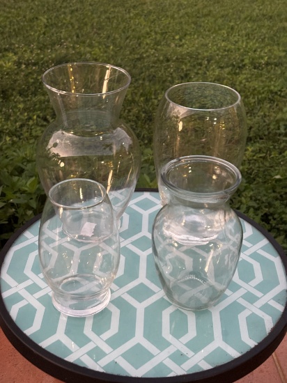 Assorted Glass Vases