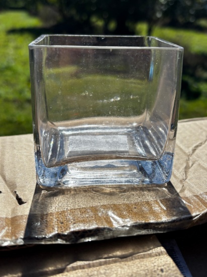 Square Glass Vases