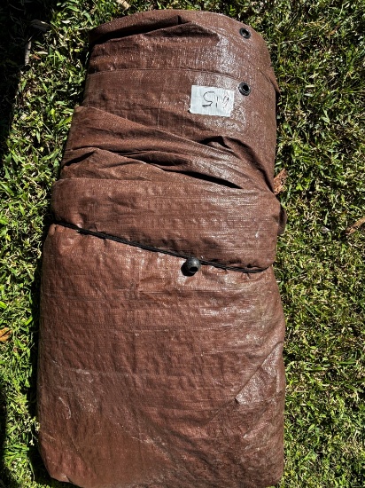 Brown Oversized Poly Tarp