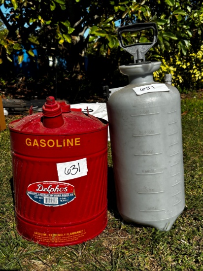 Gas Can and Pump Sprayer