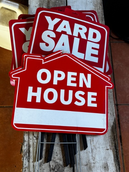 Open House & Yard Sale Signs