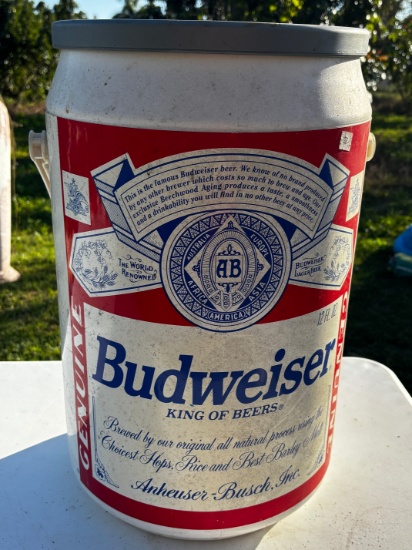 Vintage Budweiser Cooler Barrel - Collectible