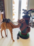 Novelty Golf Bag Corded Telephone & Camel Figurine