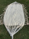 Colombian White Hammock with Knotted Tassels