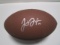 Justin Herbert of the LA Chargers signed autographed full size brown football PAAS COA 015