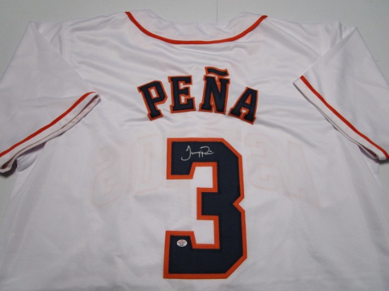 Jeremy Pena of the Houston Astros signed autographed baseball jersey PAAS COA 957