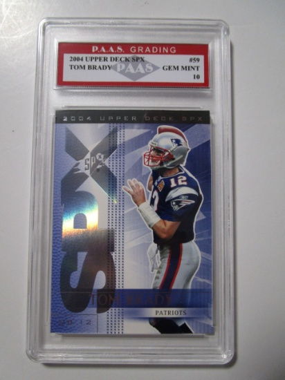 Tom Brady Patriots 2004 Upper Deck SPX #59 graded PAAS Gem Mint 10
