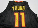 Trae Young of the Atlanta Hawks signed autographed basketball jersey PAAS COA 132