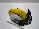 Cooper Kupp of the LA Rams signed autographed mini football helmet PAAS COA 696