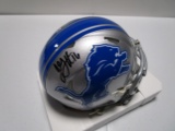 Jared Goff of the Detroit Lions signed autographed mini football helmet PAAS COA 232