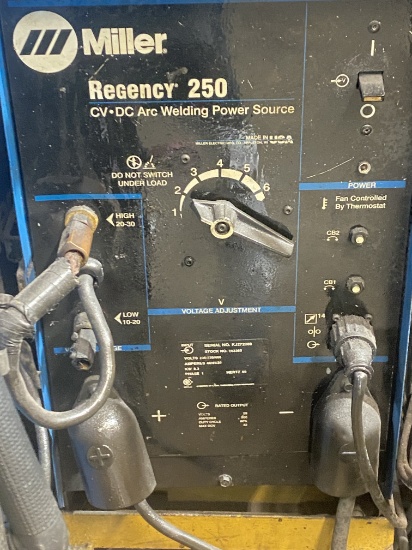 Miller Regency 250 CV-DC Arc Welder with Rolling Stand