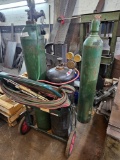 Torch Welding Outfit with (3) Welding Gas Tanks