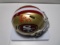 Christian McCaffrey of the San Francisco 49ers signed auto mini football helmet PAAS COA 214