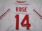 Pete Rose of the Cincinnati Reds signed autographed baseball jersey PAAS COA 821