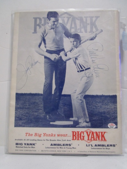 Pee Wee Reese Jerry Coleman of the Yankees signed autographed 1964 Yearbook PAAS COA 022