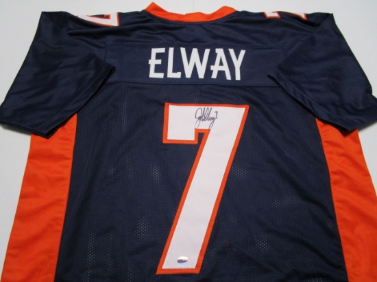 John Elway of the Denver Broncos signed autographed football jersey Legends COA 393
