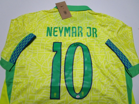 Neymar Jr of Brasil signed autographed soccer jersey PAAS COA 649