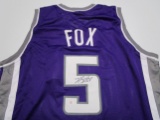 De'Aaron Fox of the Sacramento Kings signed autographed basketball jersey PAAS COA 872