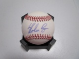 Nolan Ryan of the Texas Rangers signed auto Official ROMLB baseball Nolan Ryan Authentic Holo