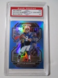 Peyton Manning Colts 2021 Prizm Blue Prizm #30 graded PAAS Gem Mint 9.5