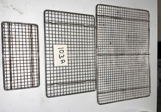 Asstorted S/S Cooling Trays, (3) Assorted Sizes