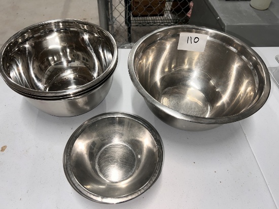 Assorted Lot S/S Mixing Bowls