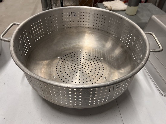 Large Cullinder with Footed Base, 16" Wide X 8" Hi